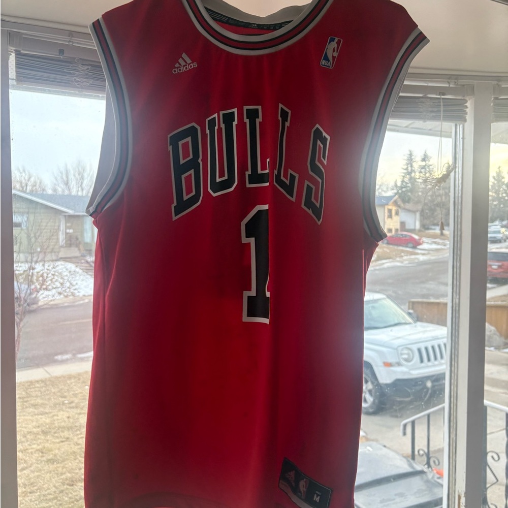 Adidas Bulls Derrick Rose Basketball Jersey